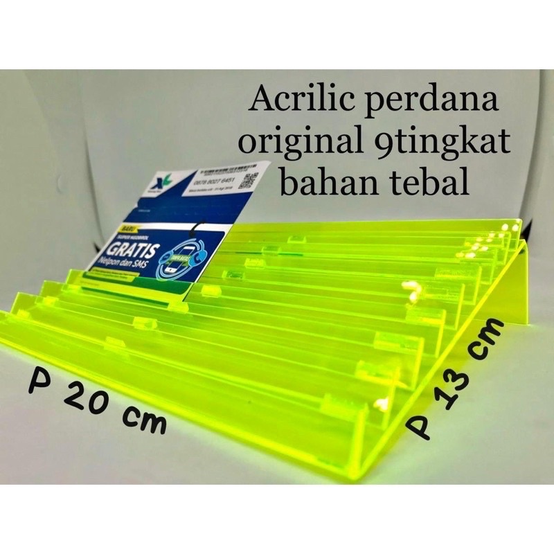 VIBOX ACRILIC PERDANA 9 TINGKAT ORIGINAL ADA SEKATAN DI SETIAP TINGKAT