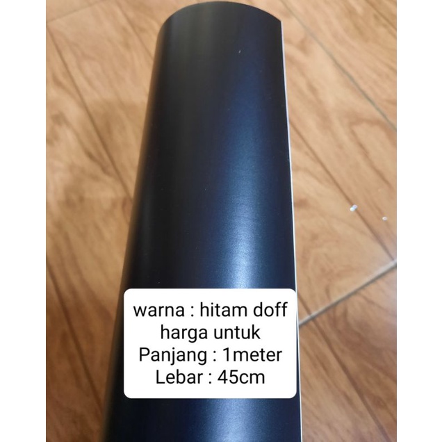 Skotlet motor hitam doff Panjang 1meter X Lebar 45cm