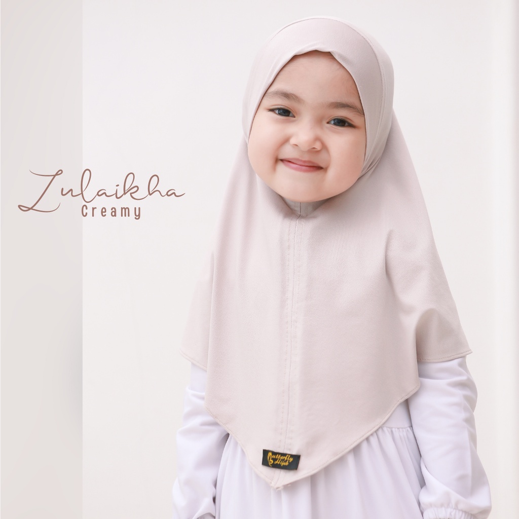 Hijab Anak Daily Hijab Polos Zulaikha  Usia 1-3 Tahun