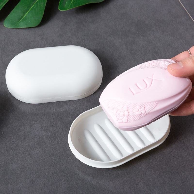 Creative  Bathroom Shower Soap Box / Portable Travel  Plastic Soap Case / Drain Soap Dish / Soap Storage Holder for Bathroom