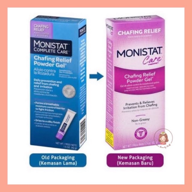Monistat Primer monistat complete care chafing relief powder gel full ...