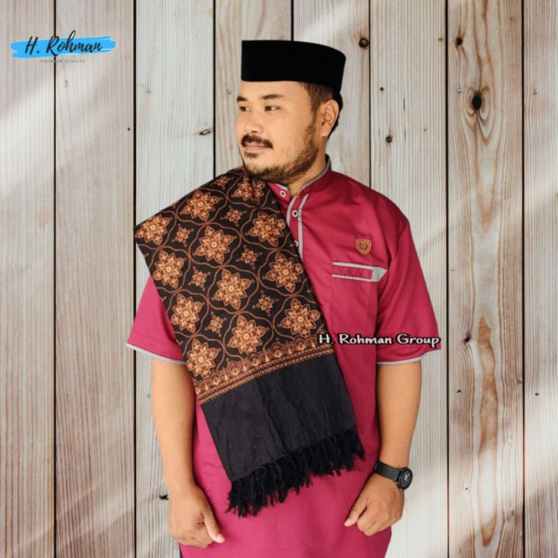 Sorban / Selendang Premium Ar rida Solo Motif Batik Kashmiri Warna Variatif