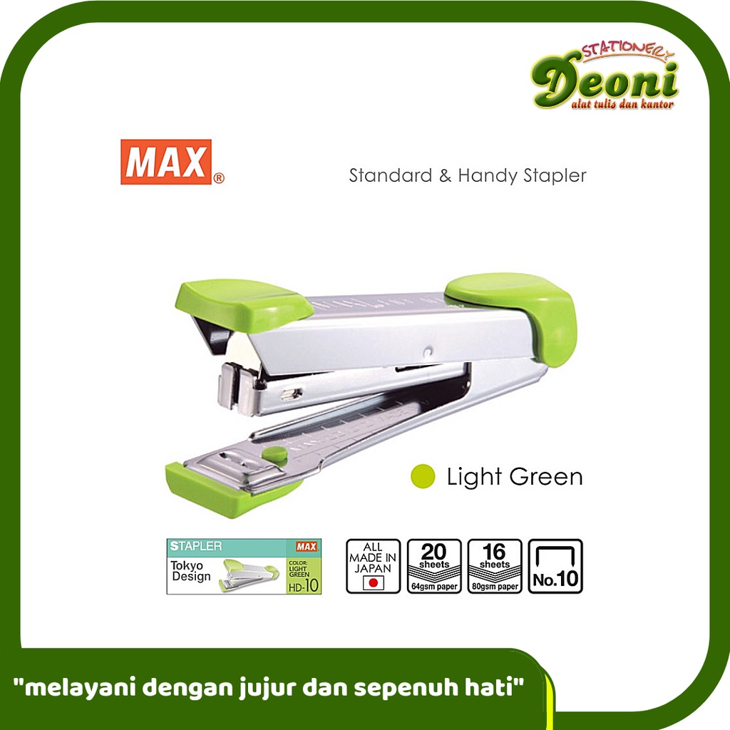 

MAX Stapler HD-10 Light Green