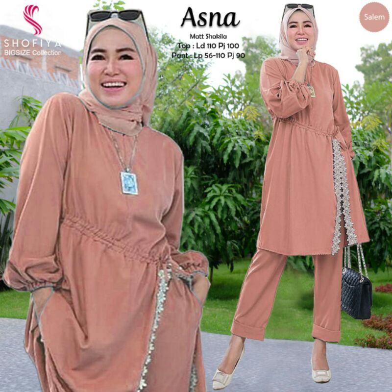 ASNA One Set (top &amp; pants) Berlabel Shofiya