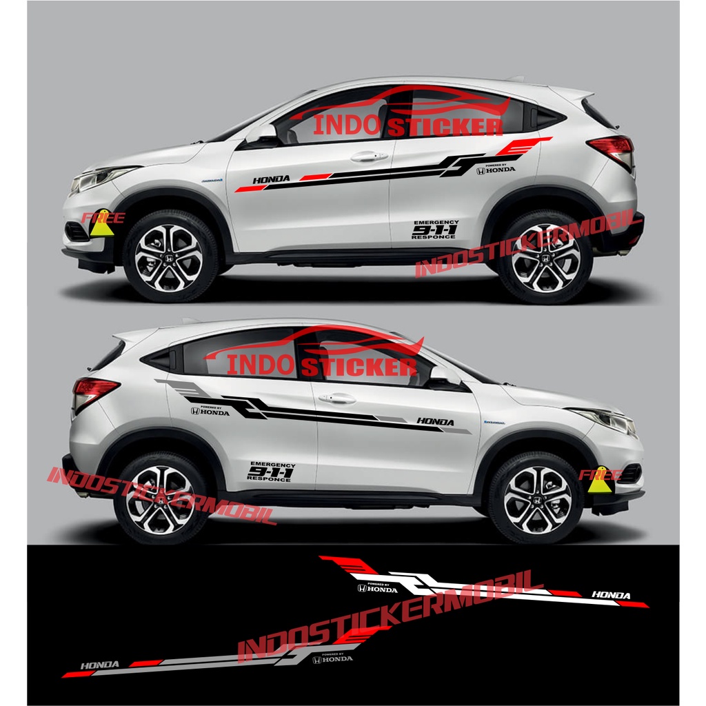 CUTTING STICKER MOBIL HRV CRV STICKER STIKER MOBIL HONDA HRV CRV BRV FREED JAZZ MOBILIO DLL