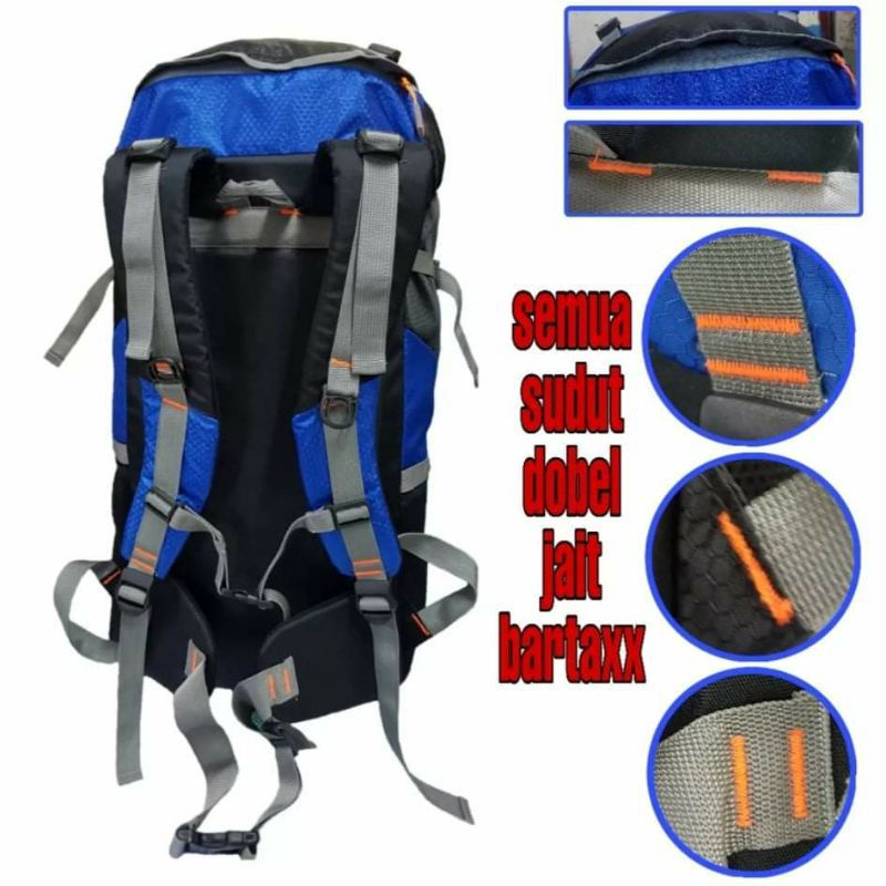 TAS RANSEL CARRIER/GUNUNG PRIA-WANITA 60 LTR, ELBRUS ORIGINAL,BONUS RAINCOVER