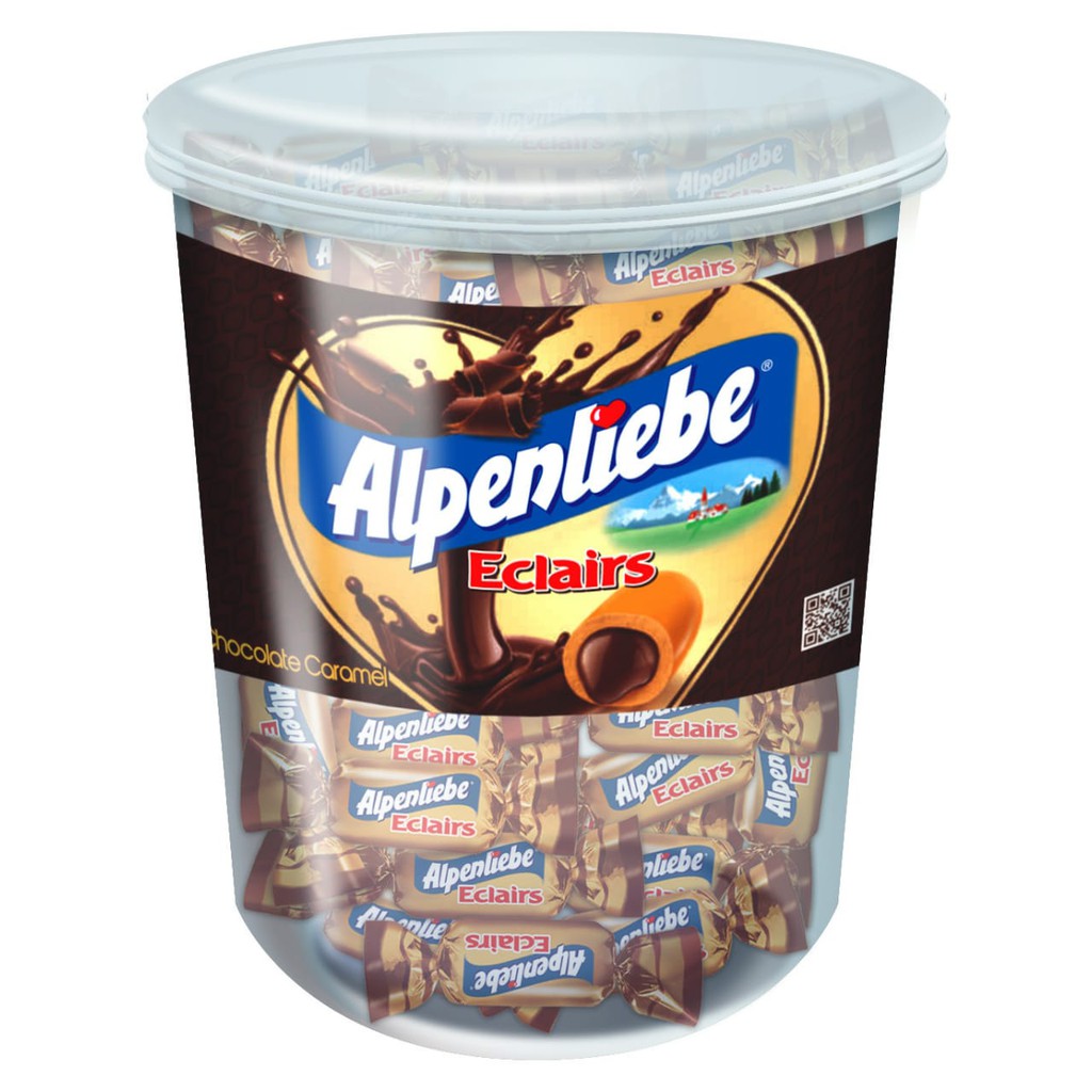 

Alpenlibe Eclairs Caramel Coklat Jar Toples 12x100x3.6g