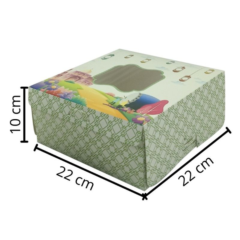 

box kue lebaran 22x22x10 cm - kotak kue - box parcel lebaran - dus parcel - box parcel
