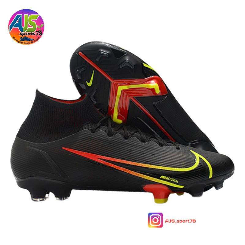 sepatu bola NIKE MERCURIAL SUPERFLY 8BLACK PRISM ORIGINAL