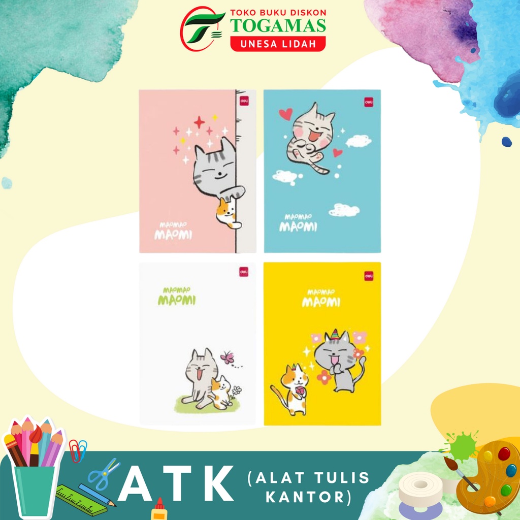 

BUKU TULIS 38 BK MAOMAO MAOMI @10 DELI / READY STOCK