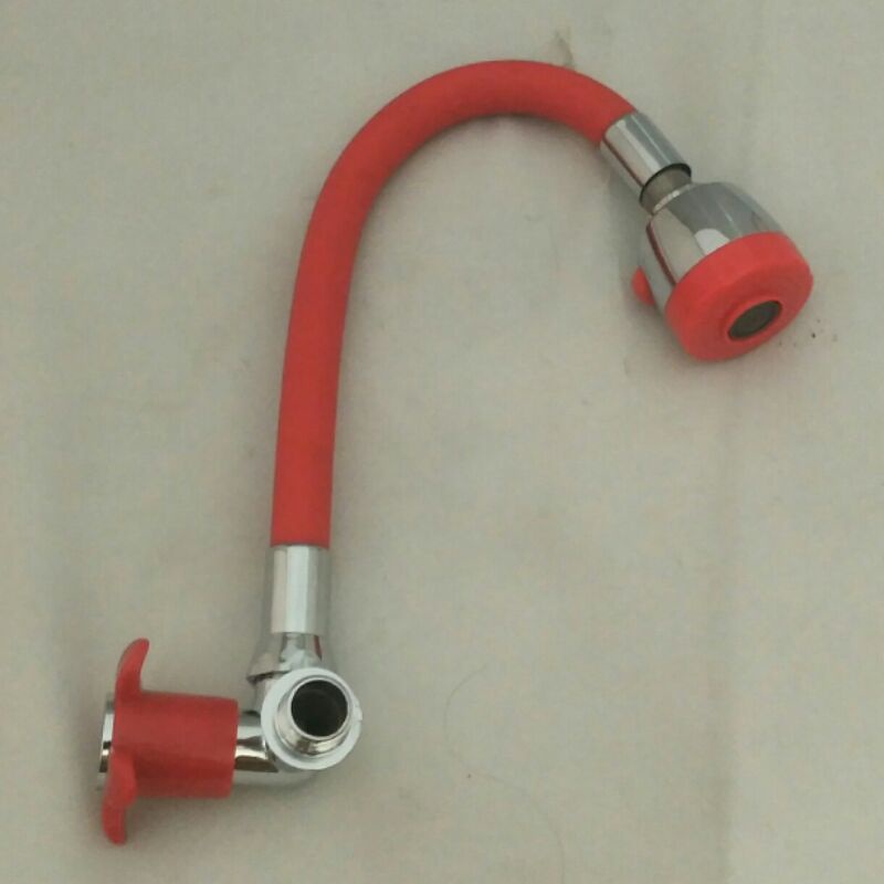 kran/keran air angsa fleksibel warna merah Bonucci, kran flexibel/ fleksibel angsa kran air cuci pir