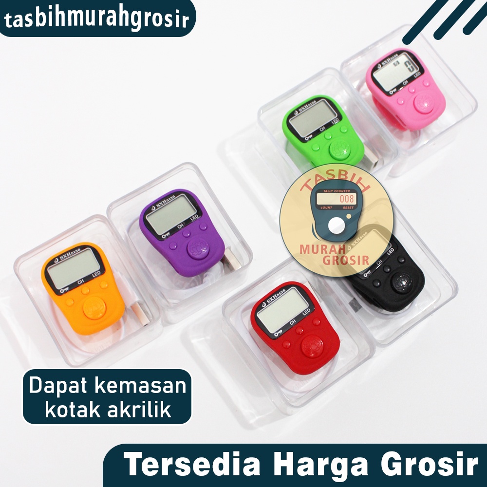 Tasbih Digital Premium 5 Chanel Recharge atau Cas / Tally Counter Rechargeable Premium