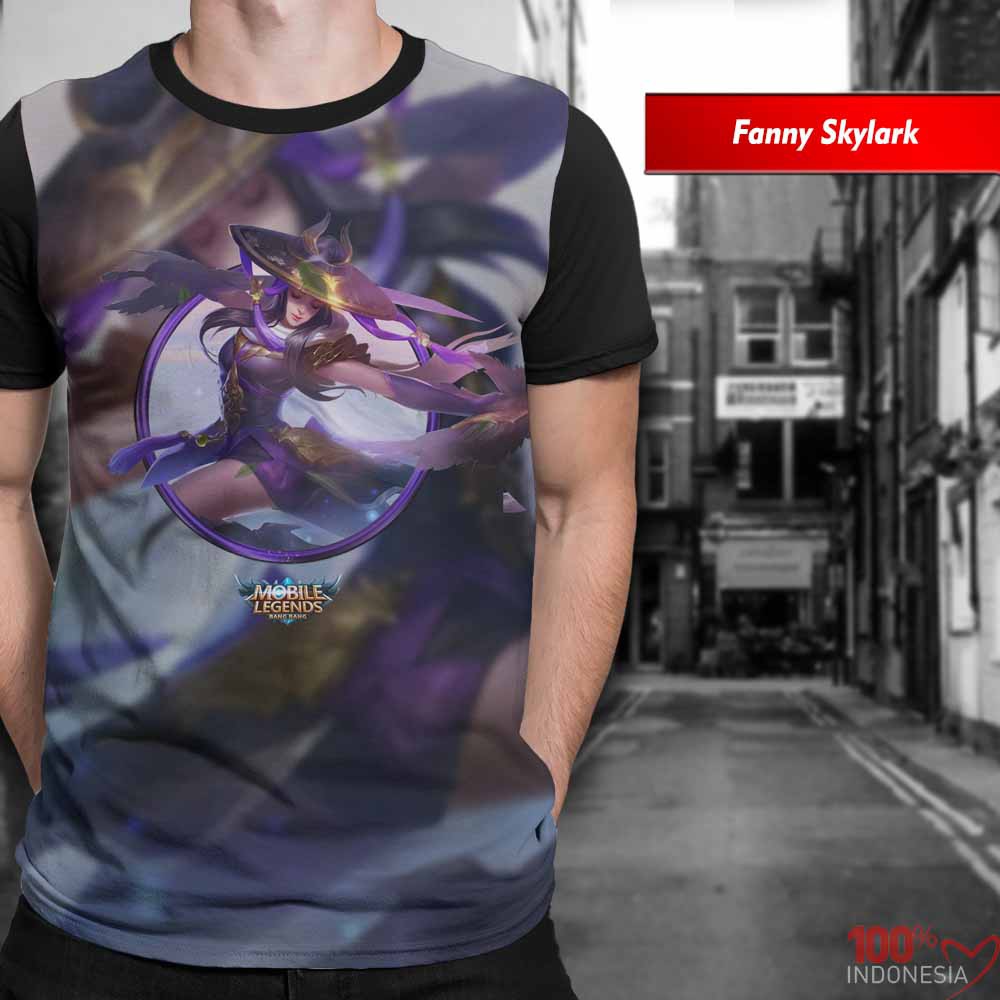 Distro Kaos Print 3D Mobile Legend Limited Fanny Skylark  - Pusat Kaos Print