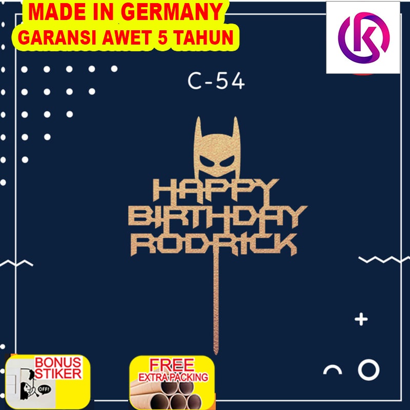 

Promo Topper Kue / Cake Topper / Hiasan Kue Ulang Tahun / Birthday Topper
