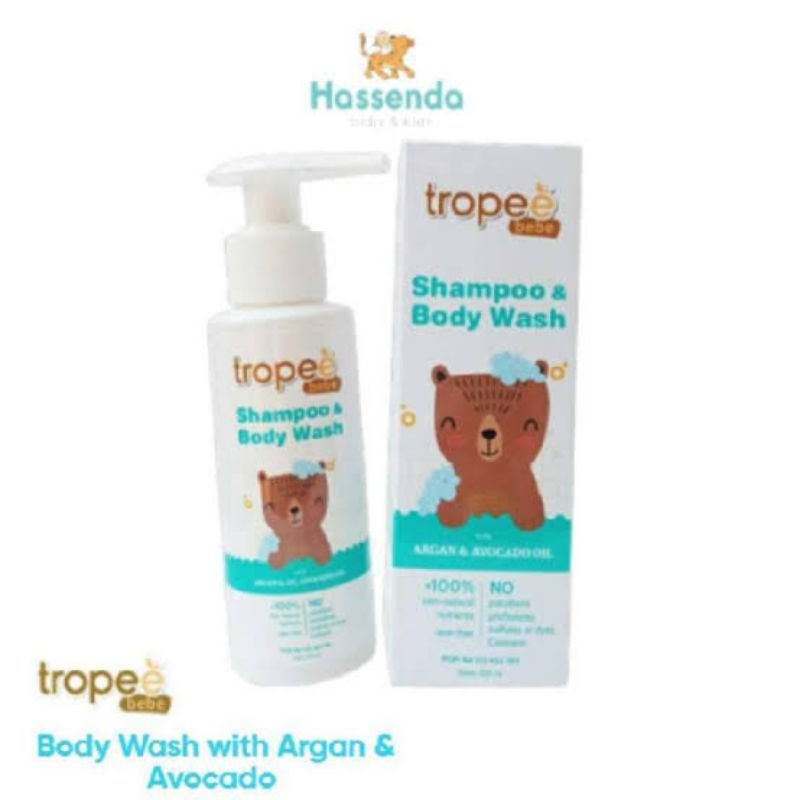 Tropee 2in1 Shampoo Body Wash 100Ml / Shampo &amp; Sabun Mandi Bayi / Tropee Bebe