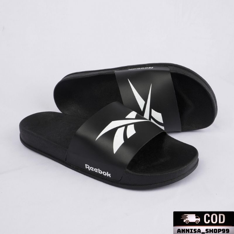 Promo Sandal Slop Distro Hitam Pria/Wanita Dewasa (Karet)