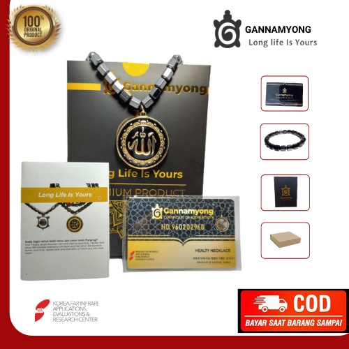 Desain Asli Liontin Quantum Pendant Scalar Ebergy Lafadz Allah - Kalung Liontin Terapi Kesehatan