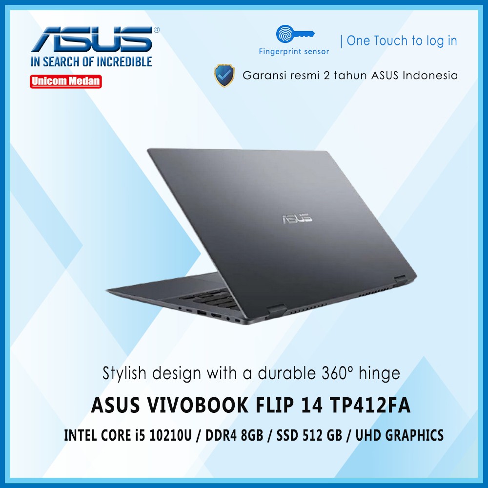 ASUS TP412FA VIPS iNTEL CORE i5 10210U/ 8GB/ SSD 512GB