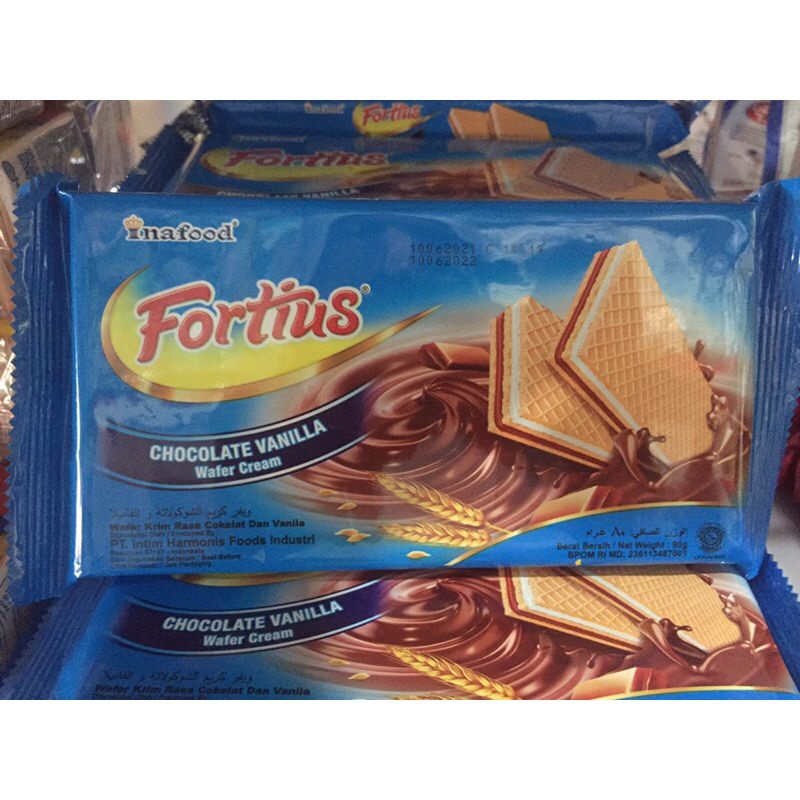 Wafer Fortius Cream 80gram Inafood