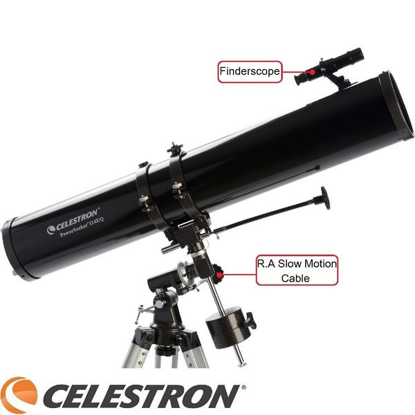 384 CELESTRON PowerSeeker 114EQ - Teleskop Teropong Bintang