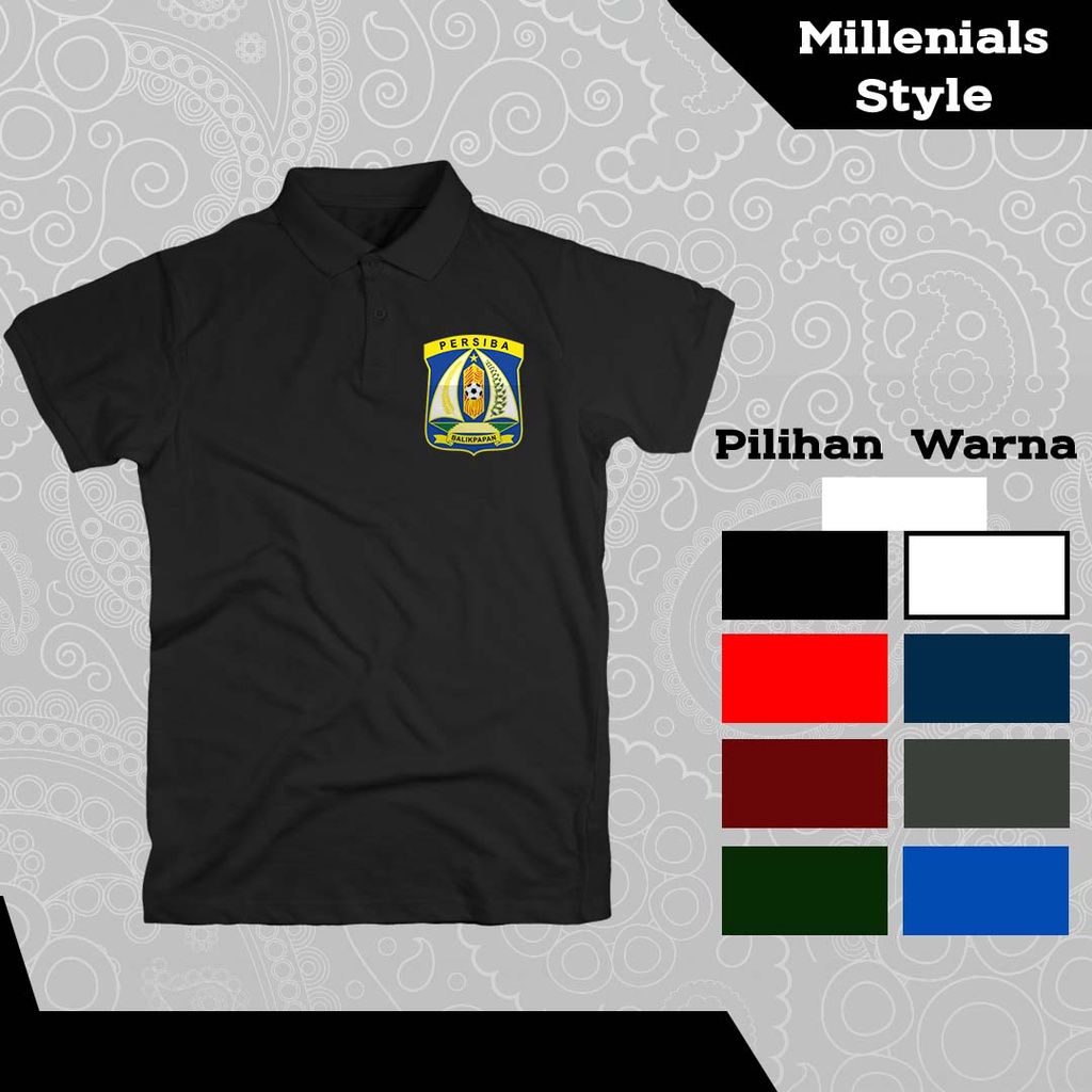 Polo Shirt Pria Persiba Balikpapan Kaos Kerah Beruang Madu Sepak Bola Indonesia Kualitas Terbaik Dis