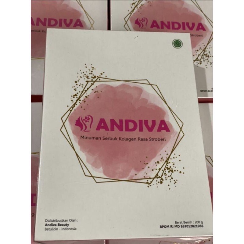 [BPOM] Serbuk Glow ANDIVA [rasa anggur latte dan setrowbery]