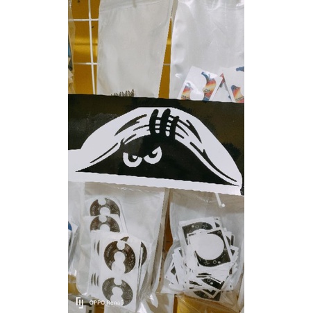 Sticker karakter lucu stiker mobil motor cutting