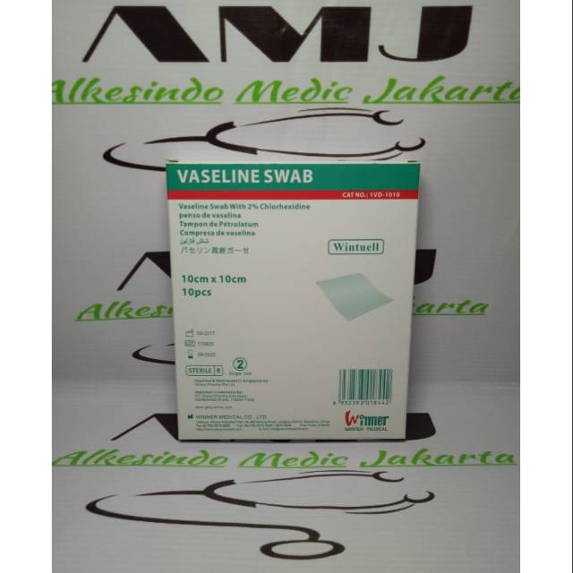 Vaseline Swabs Plaster Penutup Luka Plaster Steril Kasa Steril 10cm X 10cm Shopee Indonesia