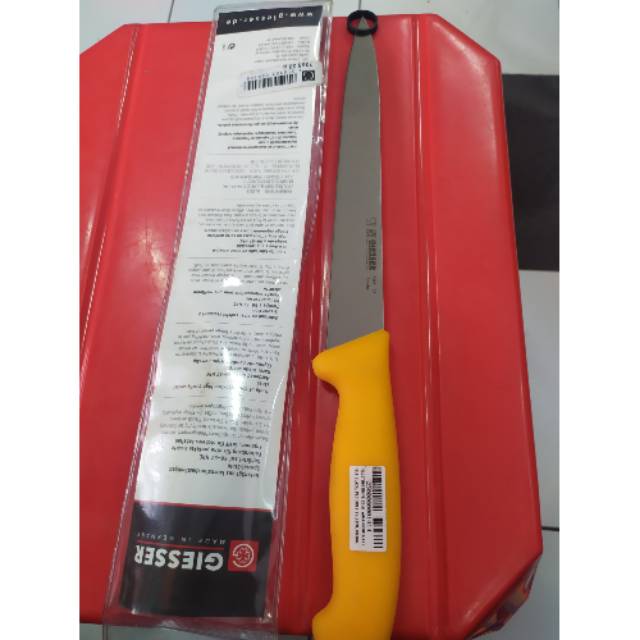 

Filleting knife 22 cm w narrow shape plc yellow