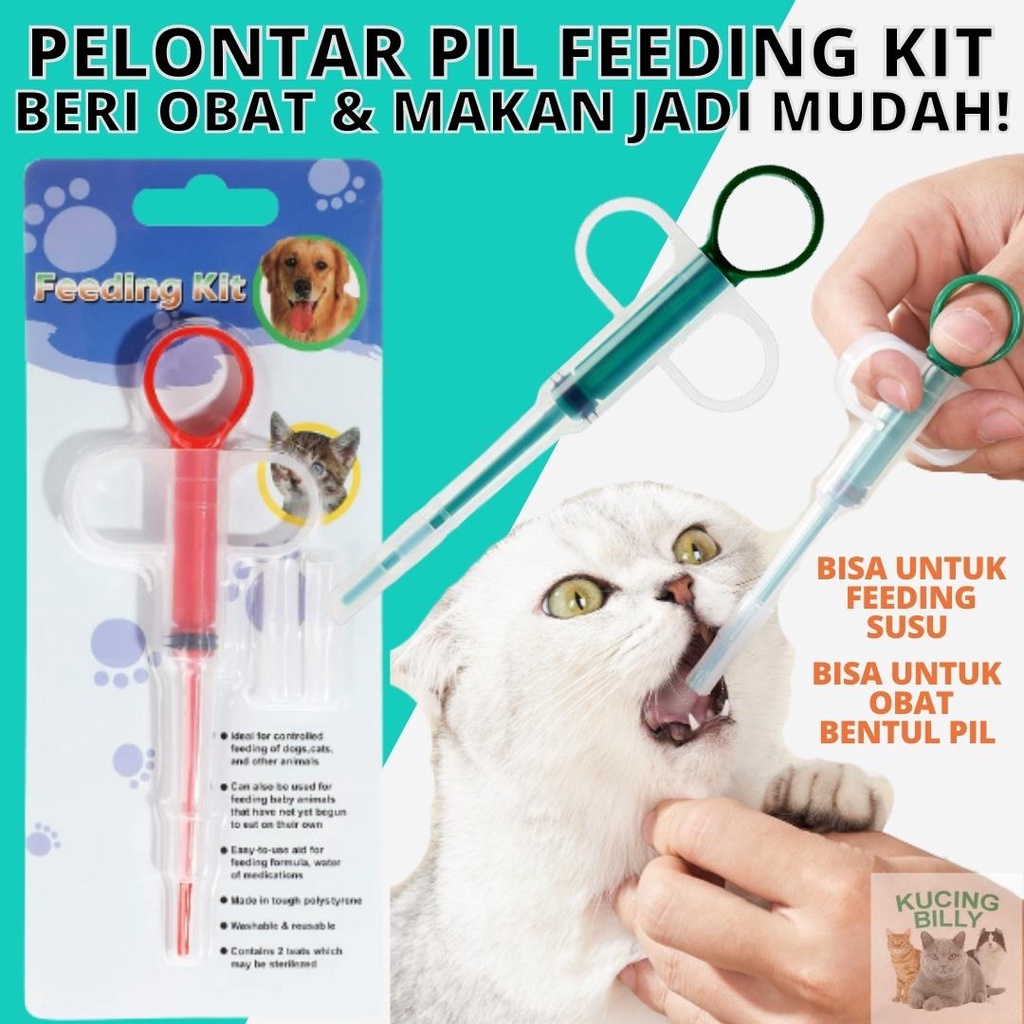 Pil pelontar Feeding kit kucing anjing