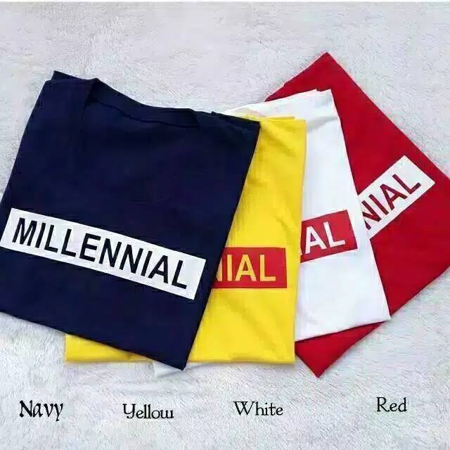 Fourfashion Kaos Wanita Millenial Tee Bahan Spandex Ukuran All Size Fit L 1R