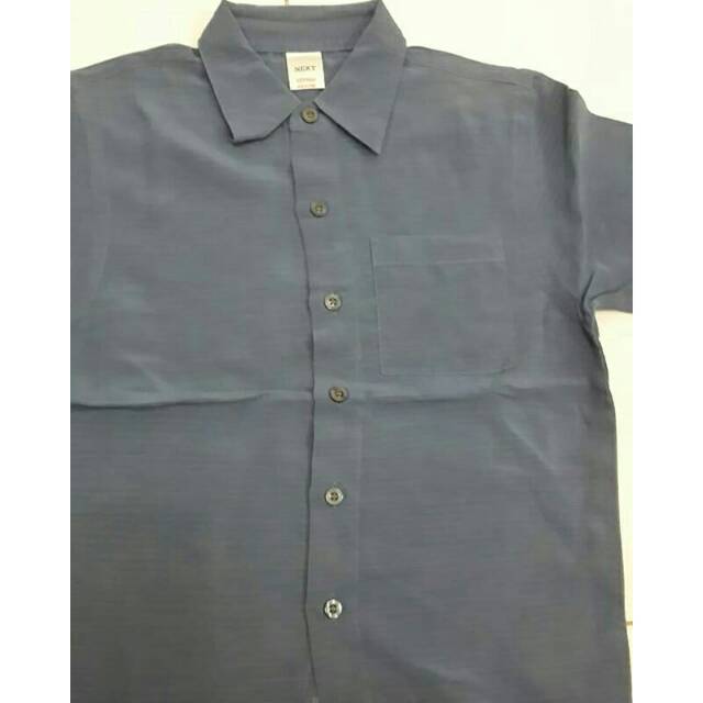Kemeja anak biru dongker
