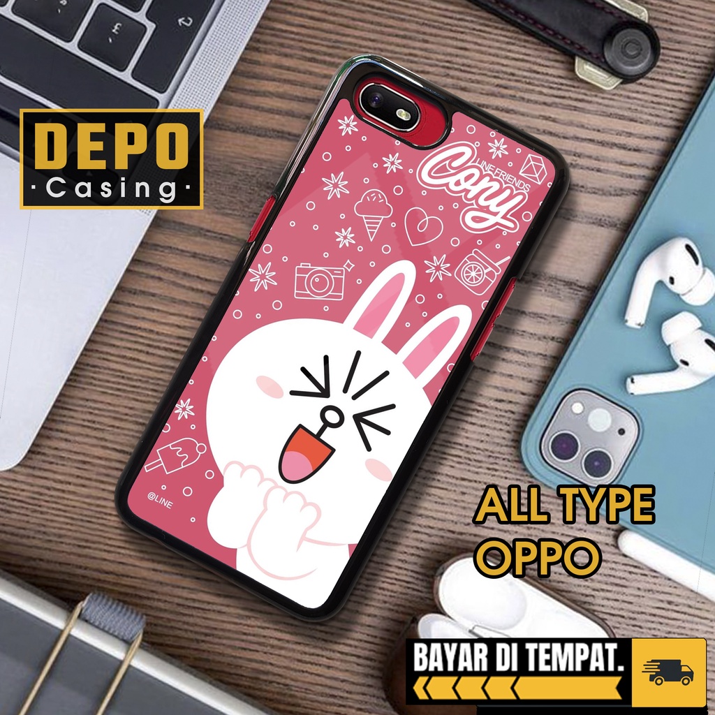 Case Oppo A1K  Case Oppo A1K Premium Glossy Depo Casing [LN01] Casing Hp Aesthetic Kesing Hp Karakte