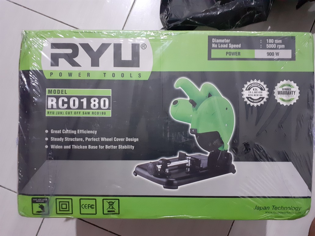 Ryu Rco180 Mesin Gergaji Potong 7 Inch / Cut Off Ryu Rco-180 / Rco 180