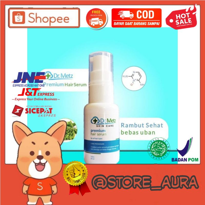 Premium Hair Serum Dr.Metz Produk Perawatan Rambut Rontok Pria <