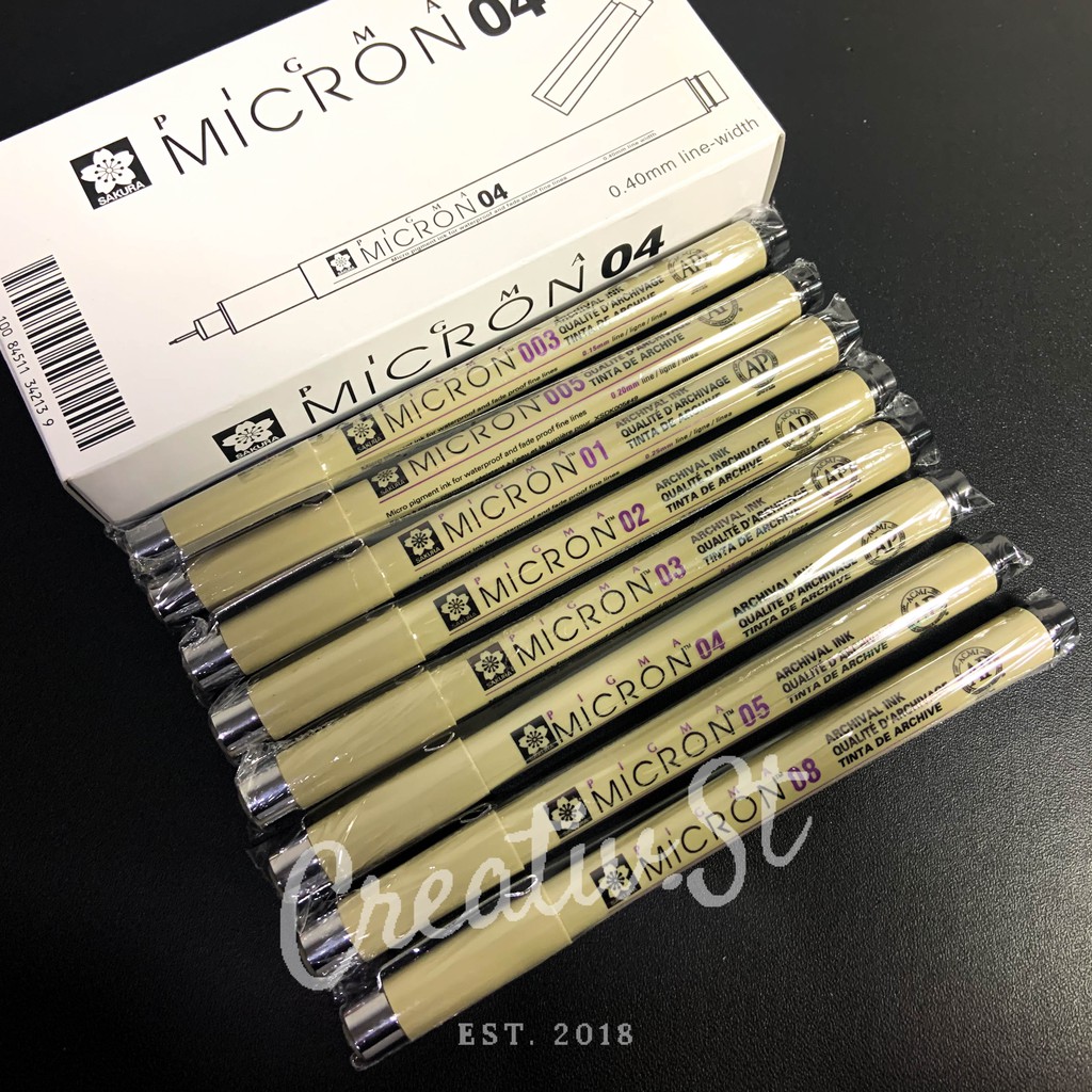 

Sakura Pigma Micron Drawing Pen 003 005 01 02 03 04 05 08 10 Pn Brush Spidol Kaligrafi