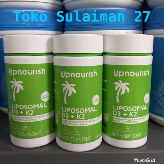 Upnourish Liposomal Vitamin D3 5000 IU + K2 100 mcg Vit D3 K2 365 SG