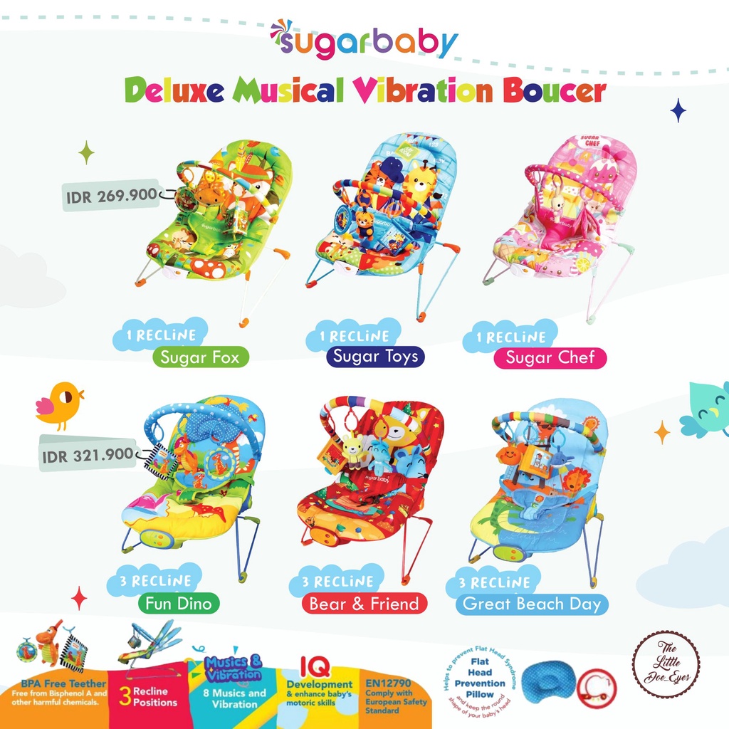 SugarBaby Deluxe Musical Vibration Bouncer