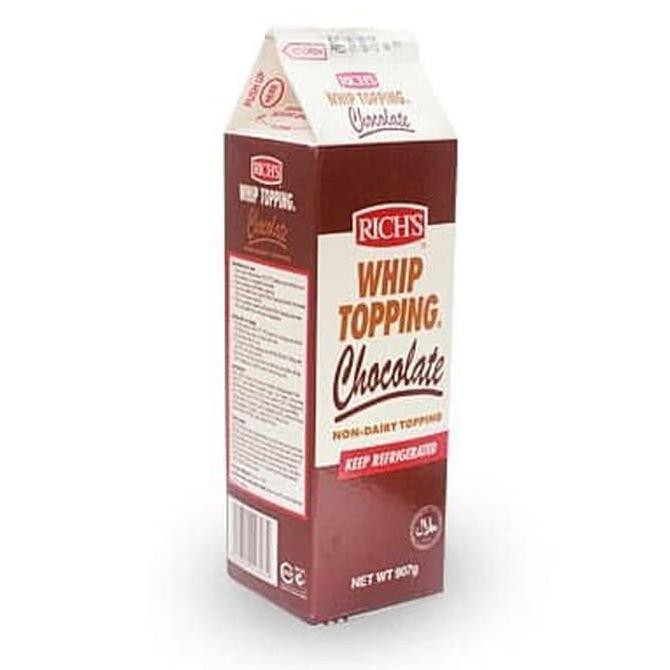 

Rich Whip cream coklat 907ml topping coklat whipping cream rich's STOK TERBATAS Kode 847