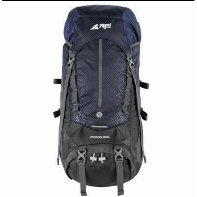 Tas Rei Atmos 60L Tas Carrier Keril Gunung Backpack Outdoor - Navy