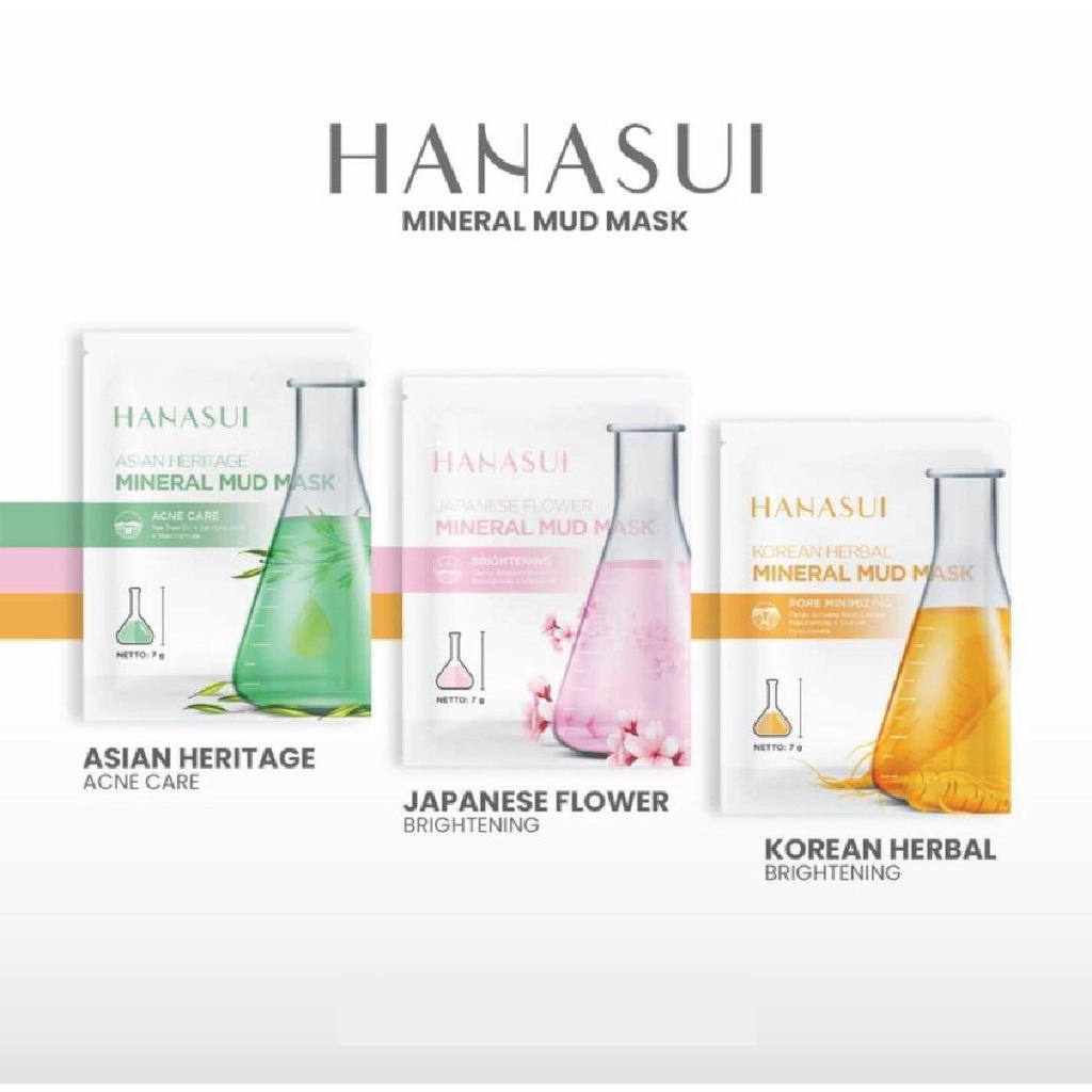 TIKTOK - HANASUI Mineral Mud Mask - Hanasui Mask - Japanese Flower Asian Heritage Korean Herbal 7g