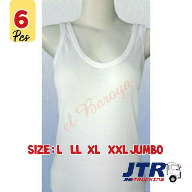 6 Singlet Remaja ABG Kaos Dalam Dewasa