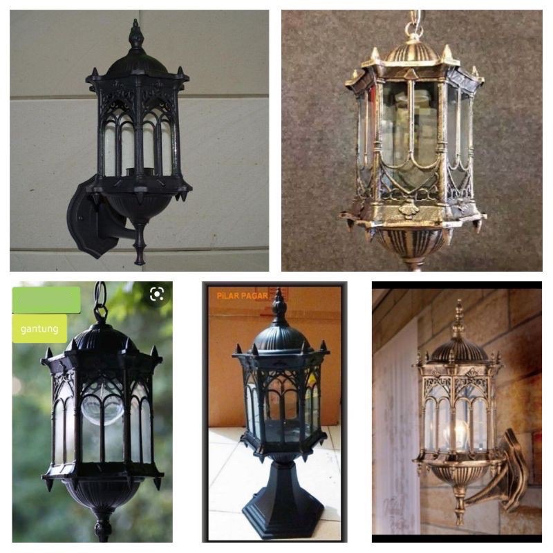 Lampu Dinding/Lampu Outdoor/Lampu Tempel /Lampu Taman/Lampu Tidur / Lampu Antik / Lampu Pilar/lampu Gantung 5000 S-1