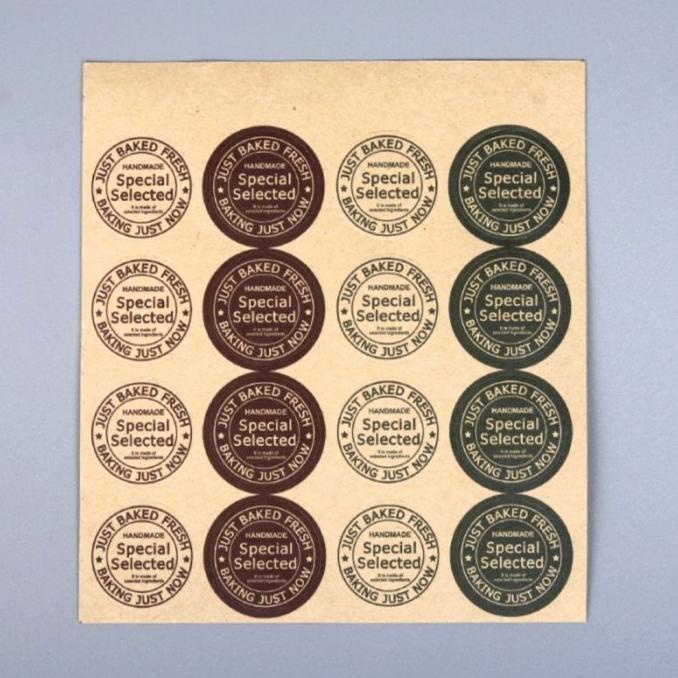 

sticker toples kotak kue makanan