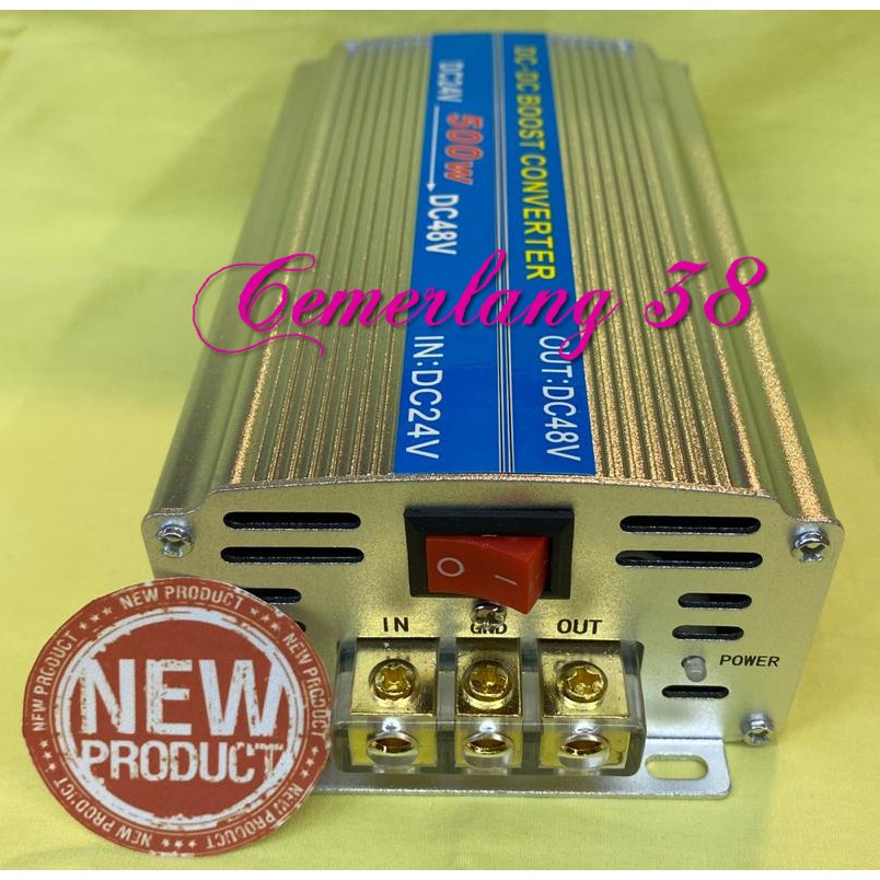 Step Up DC 24V ke DC 48V 500W Power Converter DC DC 24 V to 48 V 500 W