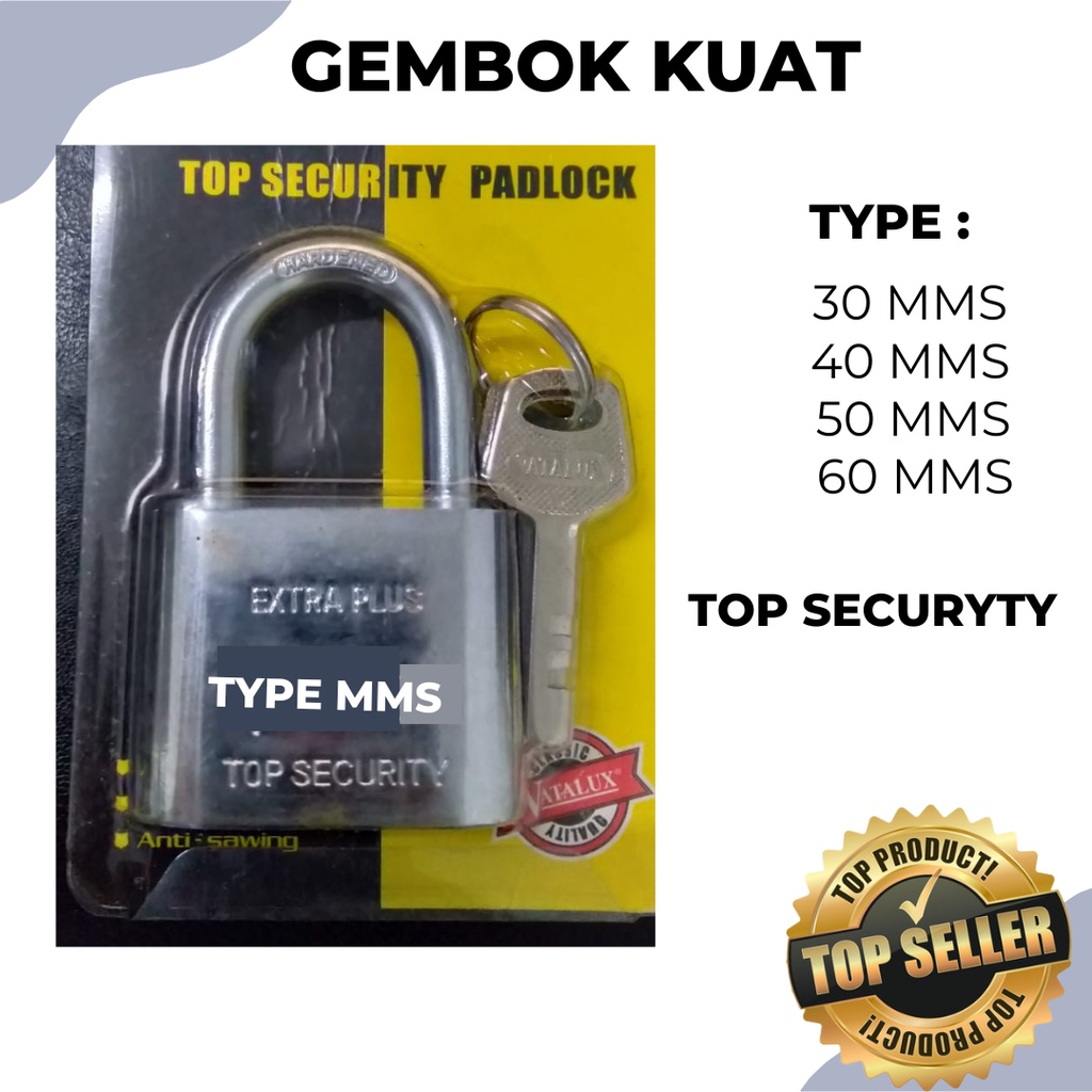 Gembok Anti maling / gembok stainless anti karat / gembok mms/ GEMBOK