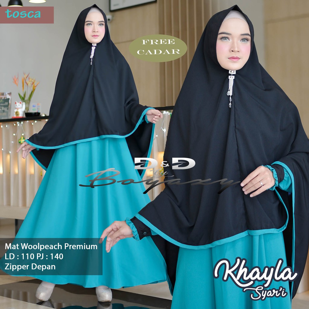 KHAYLA SYAR'I /GAMIS SYAR'I KHIMAR/SET GAMIS &amp; HIJAB