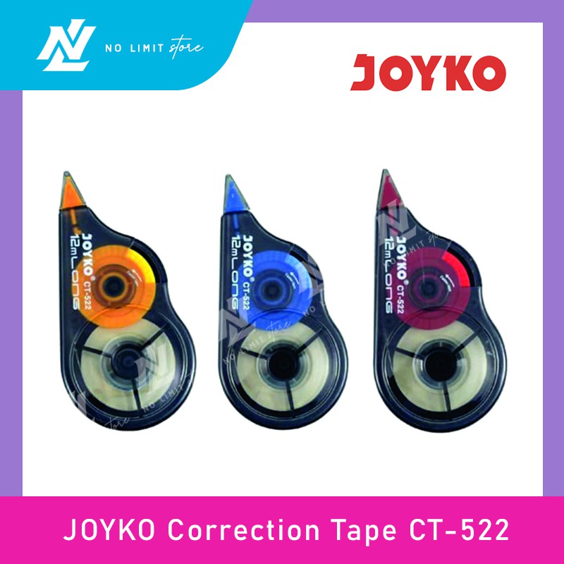 

JOYKO Correction Tape CT 522 - Tip Ex Kertas Roll