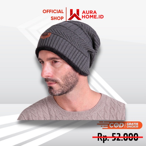 Kupluk Wool Winter Beanie Hat / Topi Kupluk Kepala Pria Laki Laki Cowo Cowok Cewe Cewek Perempuan Wa
