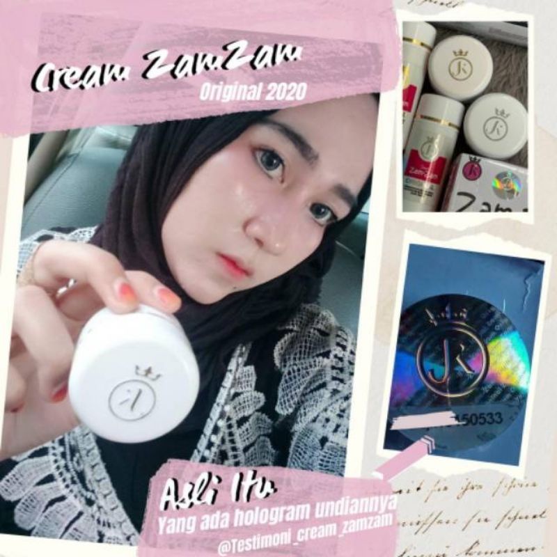 CREAM ZAMZAM ORIGINAL TIDAK ORI UANG KEMBALI // BERHOLOGRAM